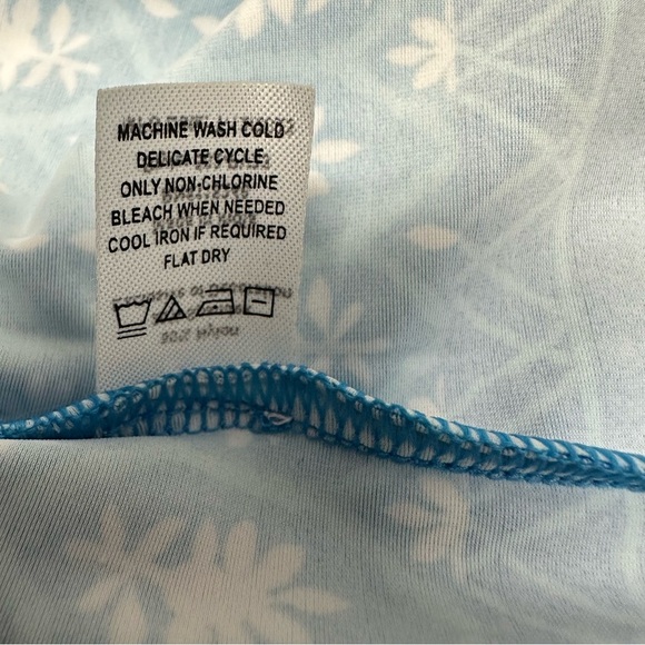 Cabana Life Blue and White Floral Cover-Up cover up size 2X NWT - Picture 9 of 10